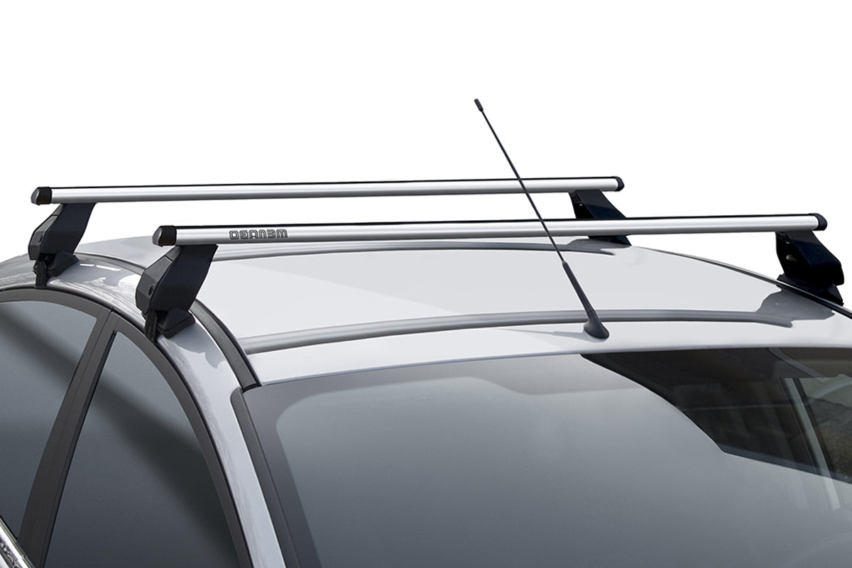 Portapacchi universale tema black Menabo per Volkswagen Caddy (2K) Life / Maxi Life / Panel 15>21 (senza corrimano)