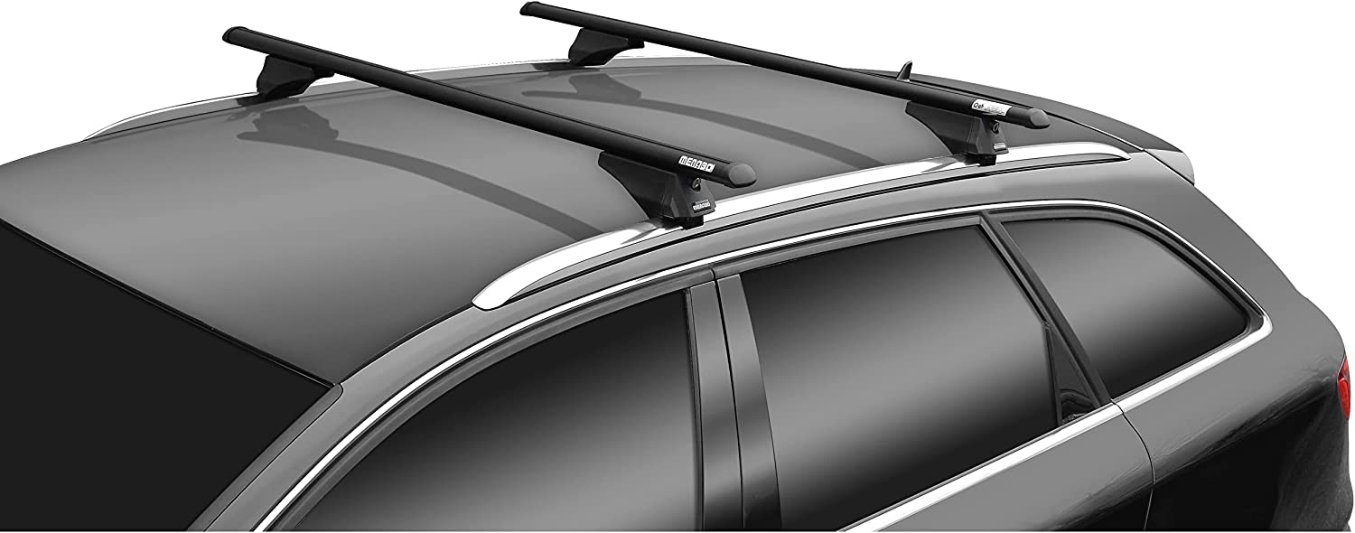 MENABO - Barre portatutto ricondizionate TIGER XL BLACK in alluminio per Audi A4 (B8/8K) Avant 5 porte anno 07>15