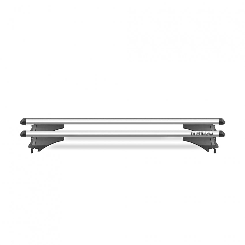 MENABO - Barre portatutto ricondizionate TIGER SILVER per Opel / Vauxhall Crossland X anno 17>20 (con corrimano basso)